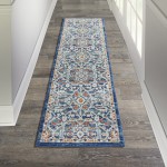 Nourison Passion PSN28 Runner Rug, Blue/Multicolor, 2'2" x 7'6"