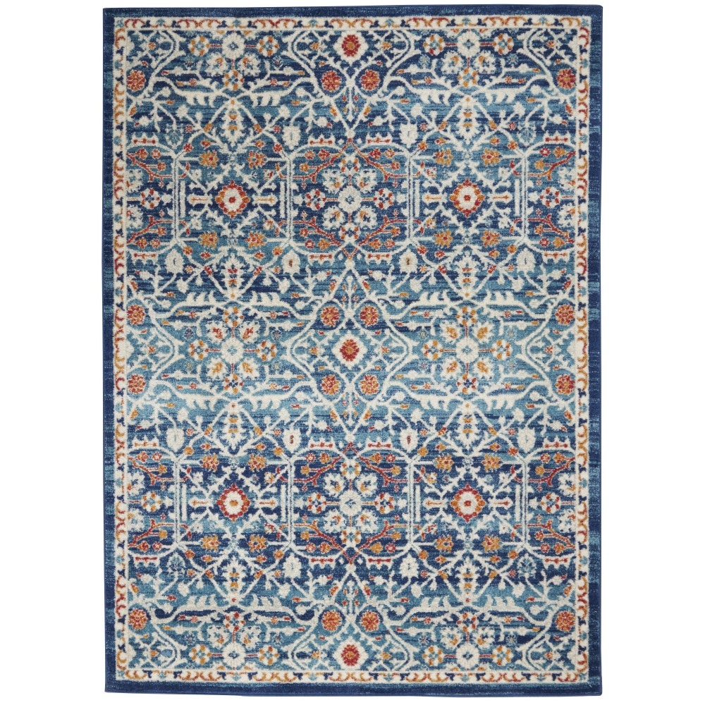 Nourison Passion PSN28 Area Rug, Blue/Multicolor, 3'9" x 5'9"