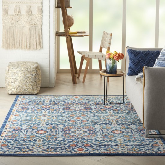 Nourison Passion PSN28 Area Rug, Blue/Multicolor, 3'9" x 5'9"