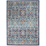 Nourison Passion PSN28 Area Rug, Blue/Multicolor, 5'3" x 7'3"