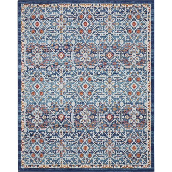 Nourison Passion PSN28 Area Rug, Blue/Multicolor, 8' x 10'