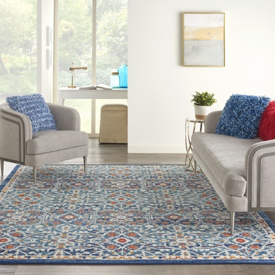 Nourison Passion PSN28 Area Rug, Blue/Multicolor, 8' x 10'