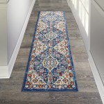 Nourison Passion PSN29 Runner Rug, Blue/Multicolor, 2'2" x 7'6"