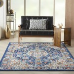 Nourison Passion PSN29 Area Rug, Blue/Multicolor, 3'9" x 5'9"