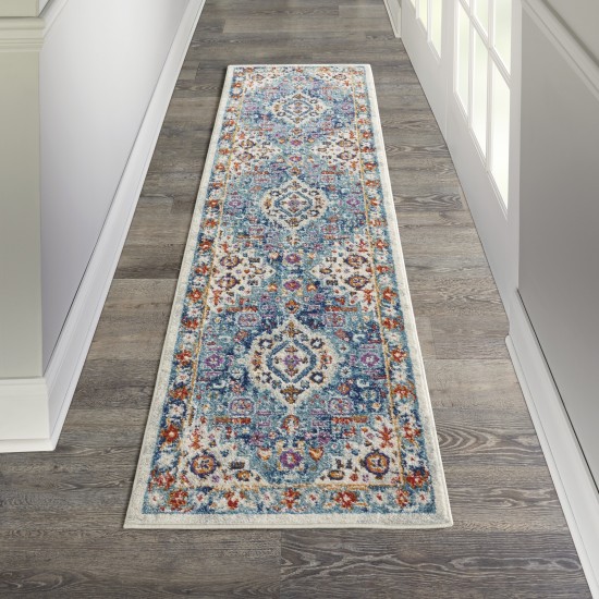 Nourison Passion PSN29 Runner Rug, Ivory/Multicolor, 2'2" x 7'6"