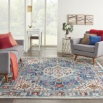 Nourison Passion PSN29 Area Rug, Ivory/Multicolor, 8' x 10'