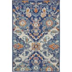 Nourison Passion PSN31 Area Rug, Blue/Multicolor, 1'10" x 2'10"