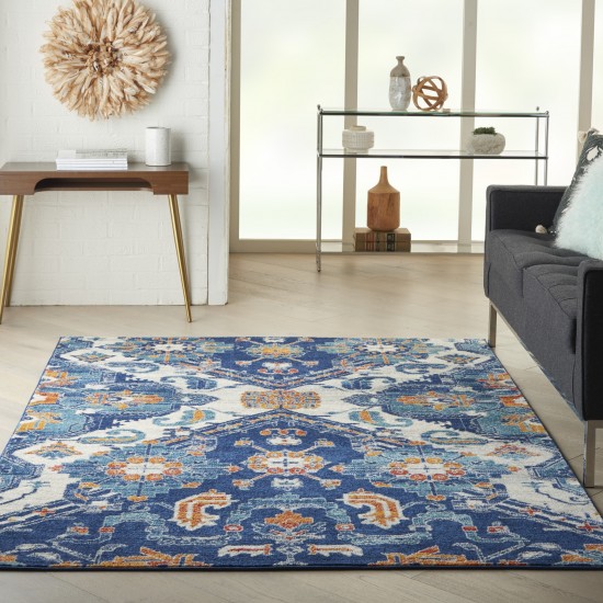 Nourison Passion PSN31 Area Rug, Blue/Multicolor, 3'9" x 5'9"