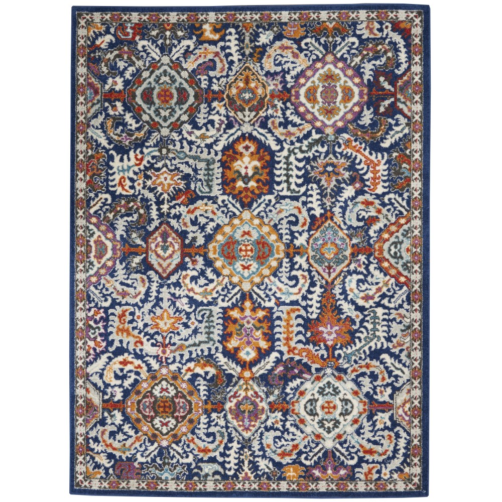 Nourison Passion PSN32 Area Rug, Blue/Multicolor, 3'9" x 5'9"