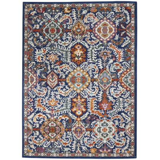 Nourison Passion PSN32 Area Rug, Blue/Multicolor, 5'3" x 7'3"