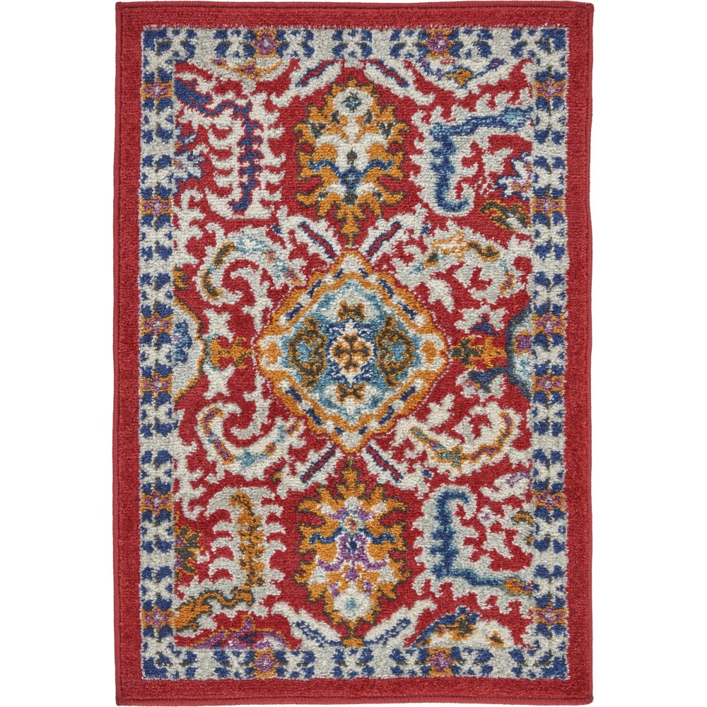 Nourison Passion PSN32 Area Rug, Red/Multicolor, 1'10" x 2'10"