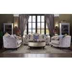 ACME Sheridan Sofa w/7 Pillows, Cream Fabric