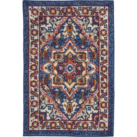 Nourison Passion PSN33 Area Rug, Blue/Multicolor, 1'10" x 2'10"