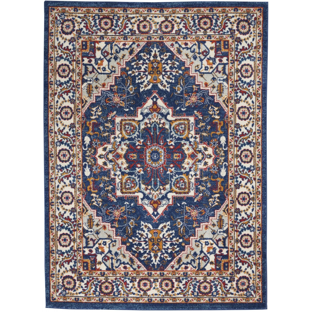 Nourison Passion PSN33 Area Rug, Blue/Multicolor, 3'9" x 5'9"