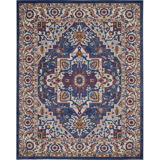 Nourison Passion PSN33 Area Rug, Blue/Multicolor, 8' x 10'