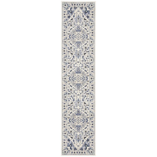 Nourison Passion PSN33 Runner Rug, Ivory/Grey, 2'2" x 10'