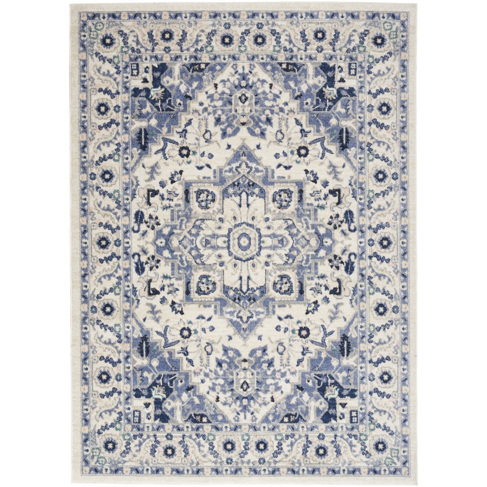 Nourison Passion PSN33 Area Rug, Ivory/Grey, 5'3" x 7'3"