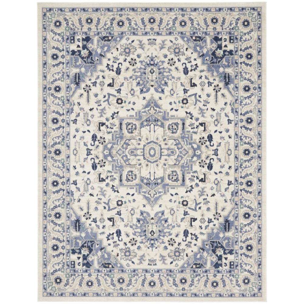 Nourison Passion PSN33 Area Rug, Ivory/Grey, 8' x 10'