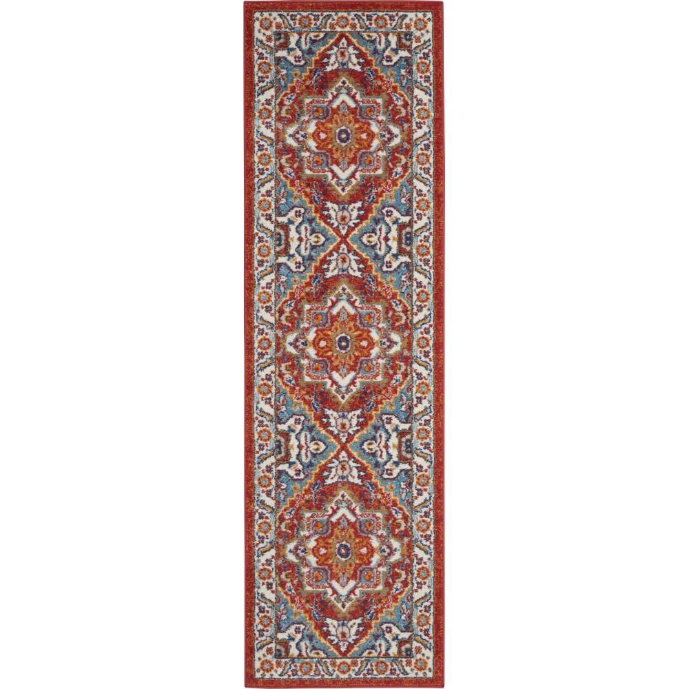 Nourison Passion PSN33 Runner Rug, Red/Multicolor, 2'2" x 7'6" Nourison Passion PSN33 Runner Rug, Red/Multicolor, 2'2" x 7'6"