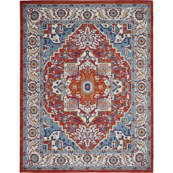 Nourison Passion PSN33 Area Rug, Red/Multicolor, 8' x 10'