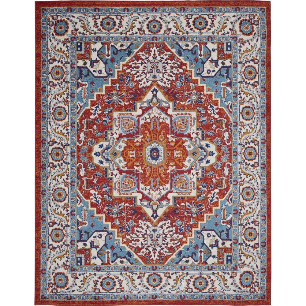 Nourison Passion PSN33 Area Rug, Red/Multicolor, 8' x 10'