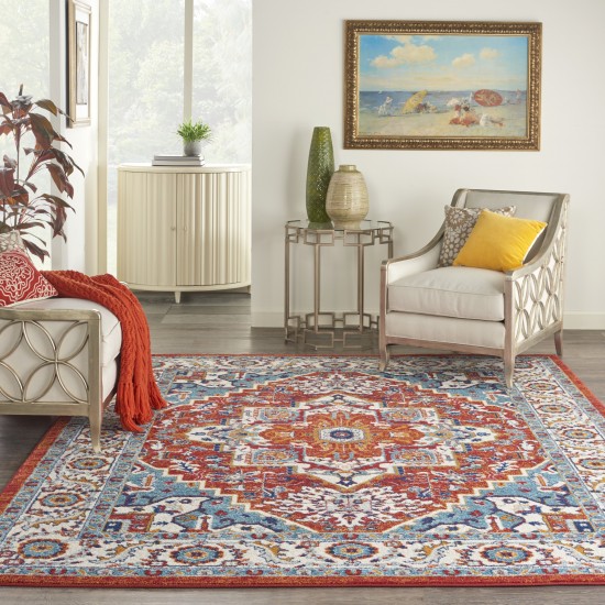 Nourison Passion PSN33 Area Rug, Red/Multicolor, 8' x 10'