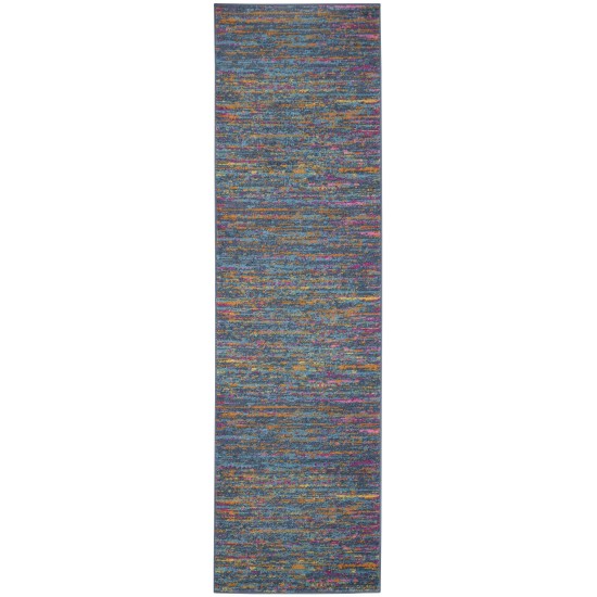 Nourison Passion PSN35 Runner Rug, Blue/Multicolor, 2'2" x 7'6"