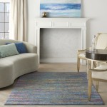 Nourison Passion PSN35 Area Rug, Blue/Multicolor, 5'3" x 7'3"