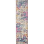 Nourison Passion PSN36 Runner Rug, Ivory/Multicolor, 2'2" x 7'6"