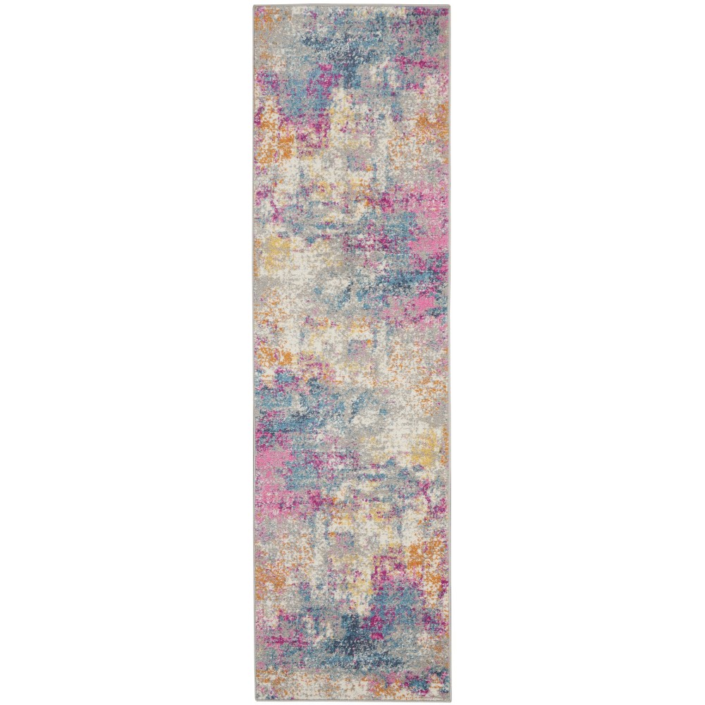 Nourison Passion PSN36 Runner Rug, Ivory/Multicolor, 2'2" x 7'6"