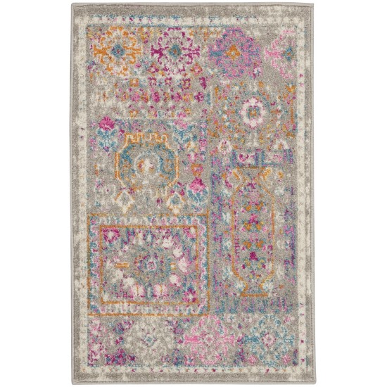 Nourison Passion PSN37 Area Rug, Grey/Multicolor, 1'10" x 2'10"