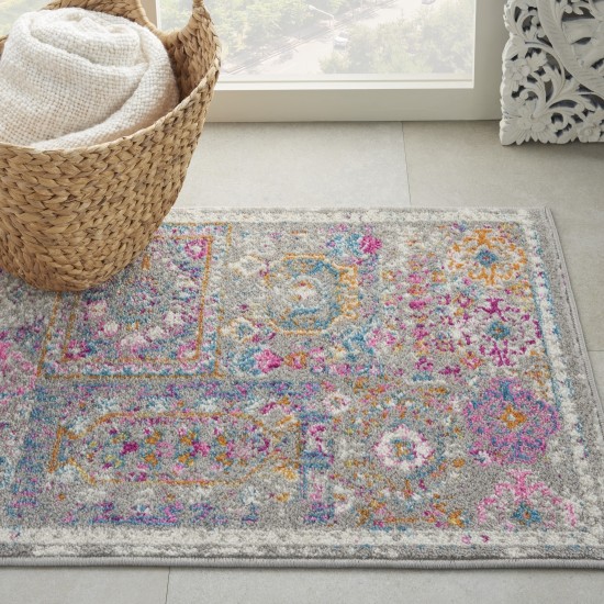 Nourison Passion PSN37 Area Rug, Grey/Multicolor, 1'10" x 2'10"