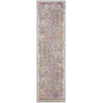 Nourison Passion PSN37 Runner Rug, Grey/Multicolor, 2'2" x 7'6"