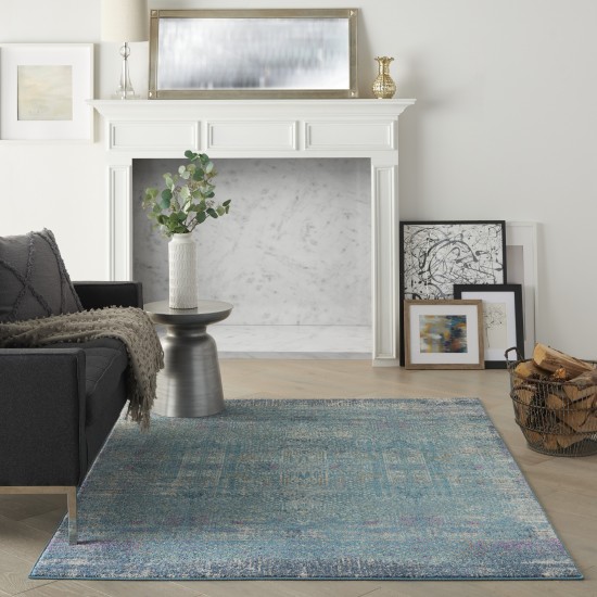 Nourison Passion PSN38 Area Rug, Blue, 3'9" x 5'9"