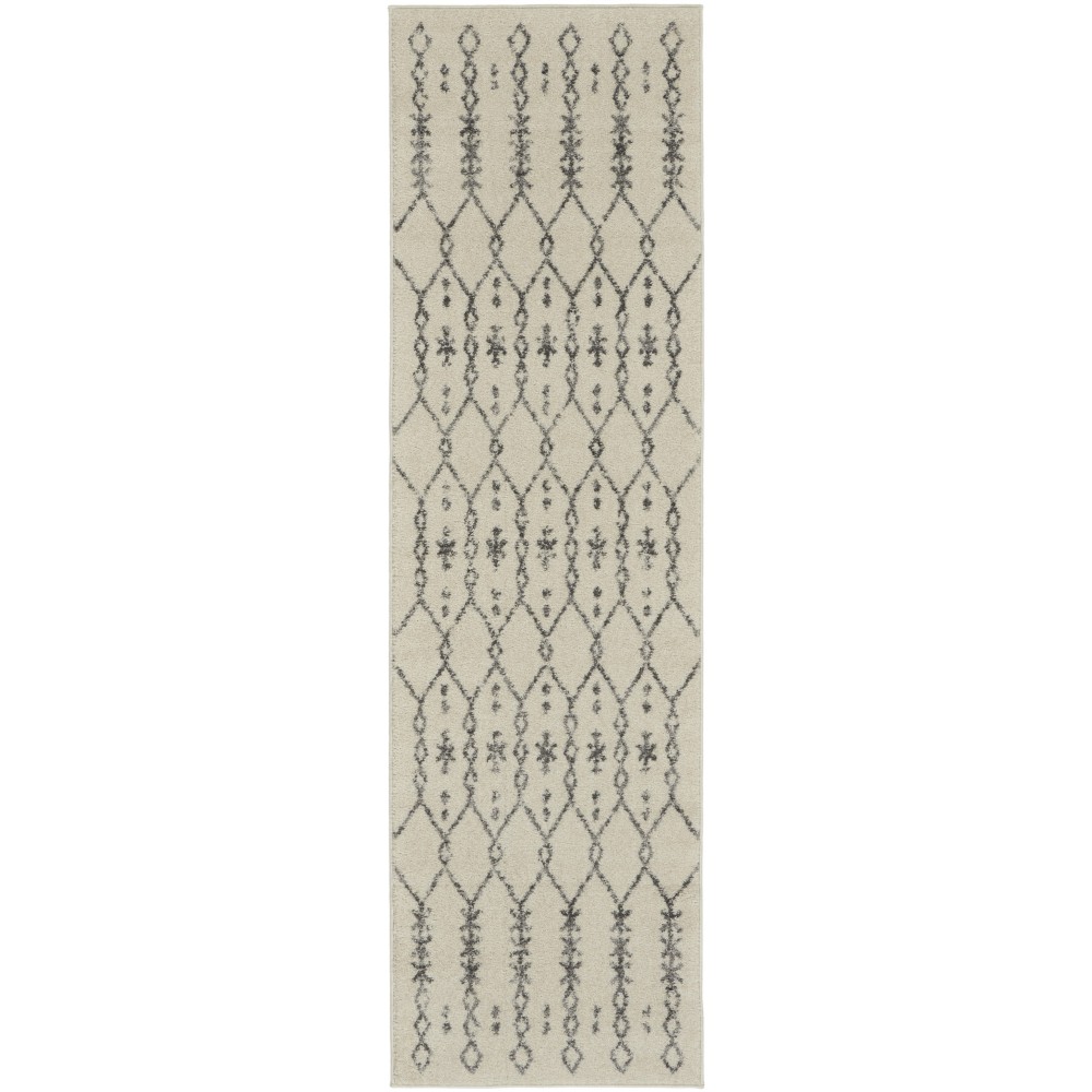 Nourison Passion PSN40 Runner Rug, Ivory/Grey, 2'2" x 7'6" Nourison Passion PSN40 Runner Rug, Ivory/Grey, 2'2" x 7'6"
