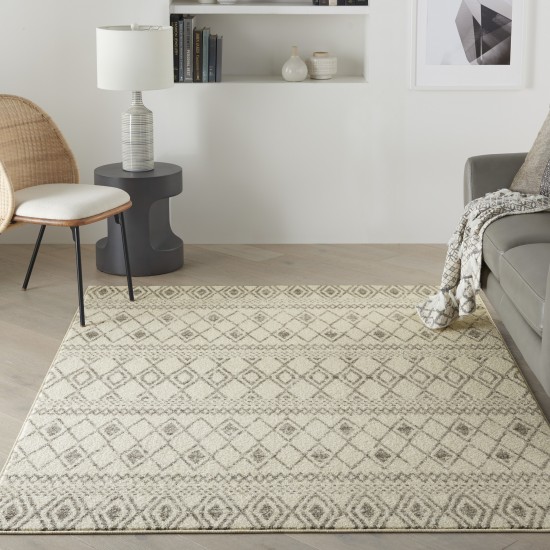 Nourison Passion PSN41 Area Rug, Ivory/Grey, 5'3" x 7'3"