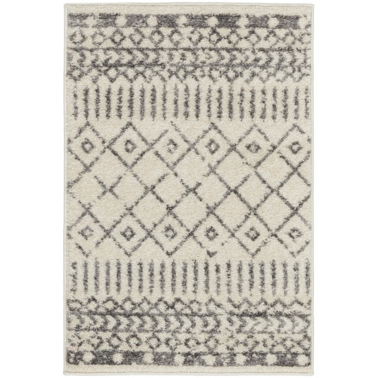 Nourison Passion PSN42 Area Rug, Ivory/Grey, 1'10" x 2'10"