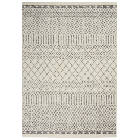 Nourison Passion PSN42 Area Rug, Ivory/Grey, 3'9" x 5'9"