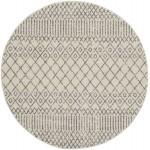 Nourison Passion PSN42 Area Rug, Ivory/Grey, 5'3" x Round