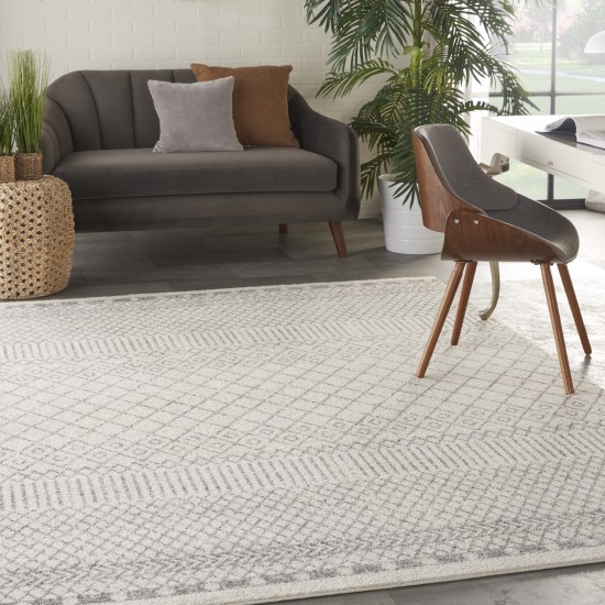 Nourison Passion PSN42 Area Rug, Ivory/Grey, 6'7" x 9'6"