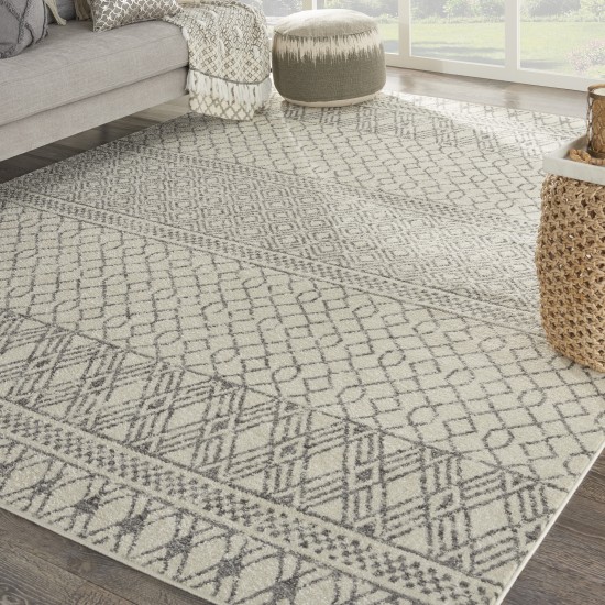 Nourison Passion PSN43 Area Rug, Ivory/Grey, 8' x 10'