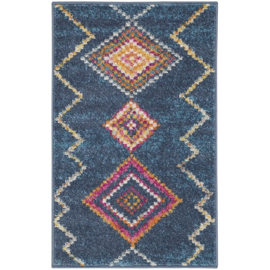 Nourison Passion PSN44 Area Rug, Navy, 1'10" x 2'10"