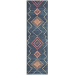 Nourison Passion PSN44 Runner Rug, Navy, 2'2" x 7'6"