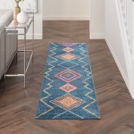 Nourison Passion PSN44 Runner Rug, Navy, 2'2" x 7'6"