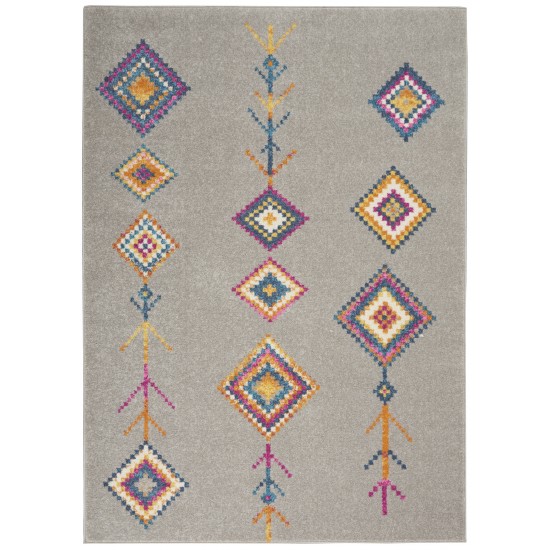 Nourison Passion PSN46 Area Rug, Grey/Multicolor, 3'9" x 5'9"