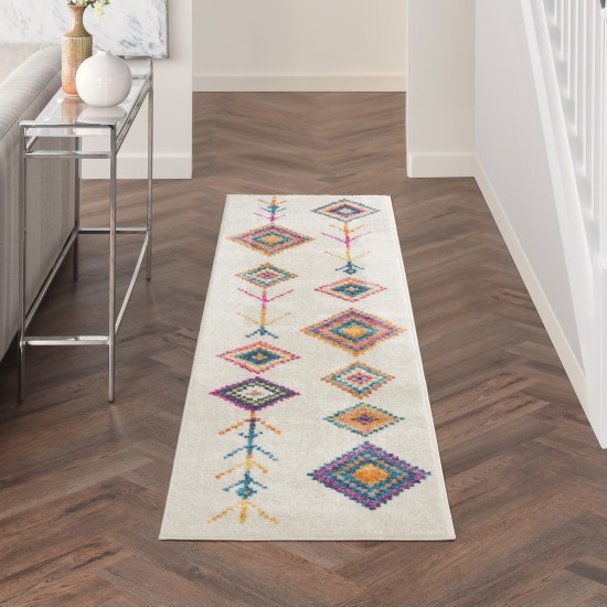 Nourison Passion PSN46 Runner Rug, Ivory/Multicolor, 2'2" x 7'6"