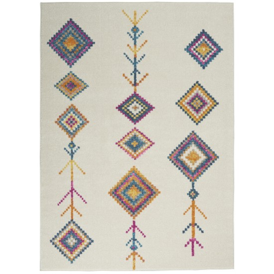 Nourison Passion PSN46 Area Rug, Ivory/Multicolor, 5'3" x 7'3"