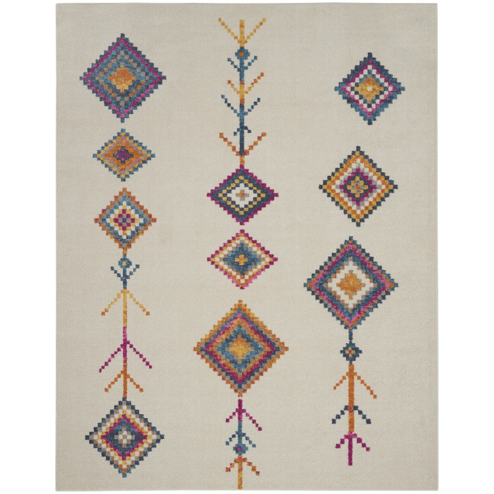 Nourison Passion PSN46 Area Rug, Ivory/Multicolor, 8' x 10'