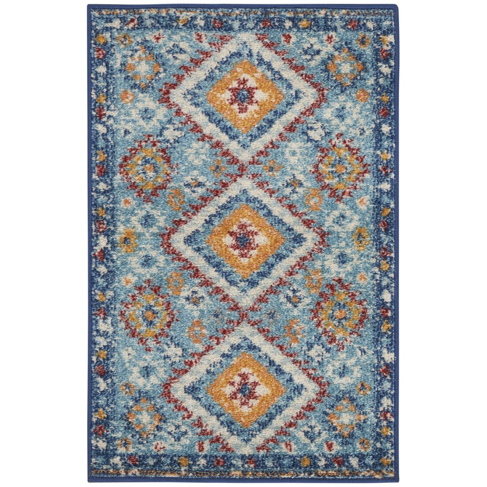 Nourison Passion PSN47 Area Rug, Blue/Multicolor, 1'10" x 2'10"