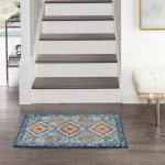 Nourison Passion PSN47 Area Rug, Blue/Multicolor, 1'10" x 2'10"